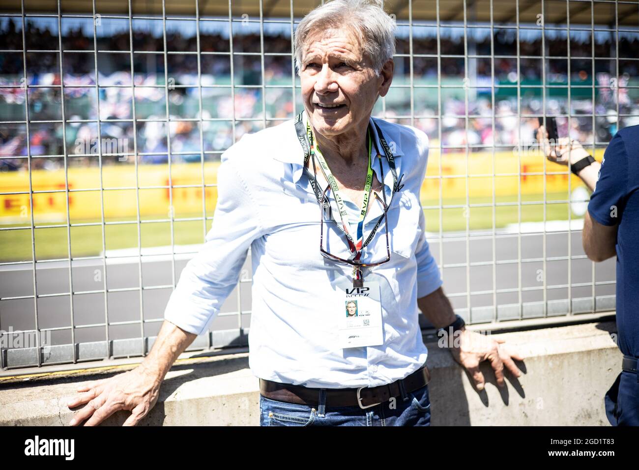 Harrison Ford (USA) Actor with Williams Racing. British Grand Prix, Sunday 18th July 2021. Silverstone, England. Stock Photo