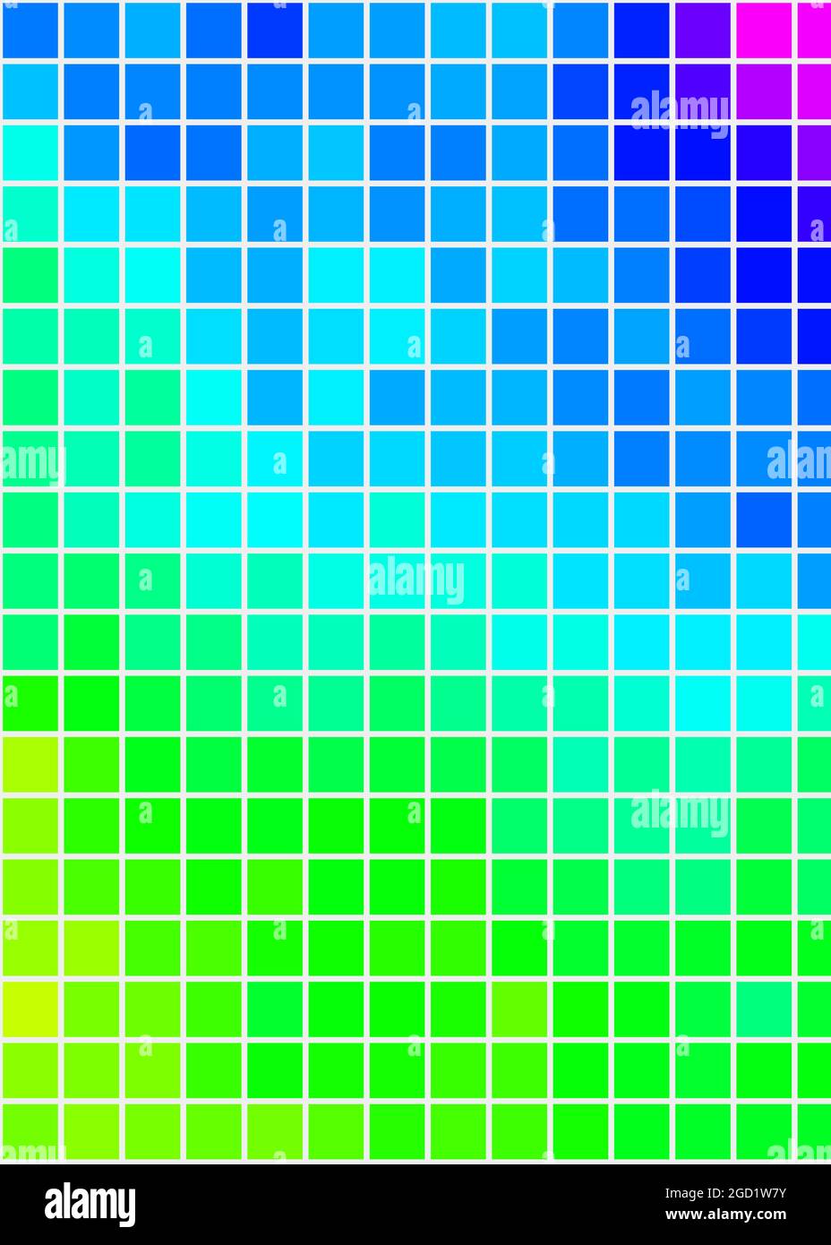 Abstract Geometrical color pixel generative art illustration Stock ...