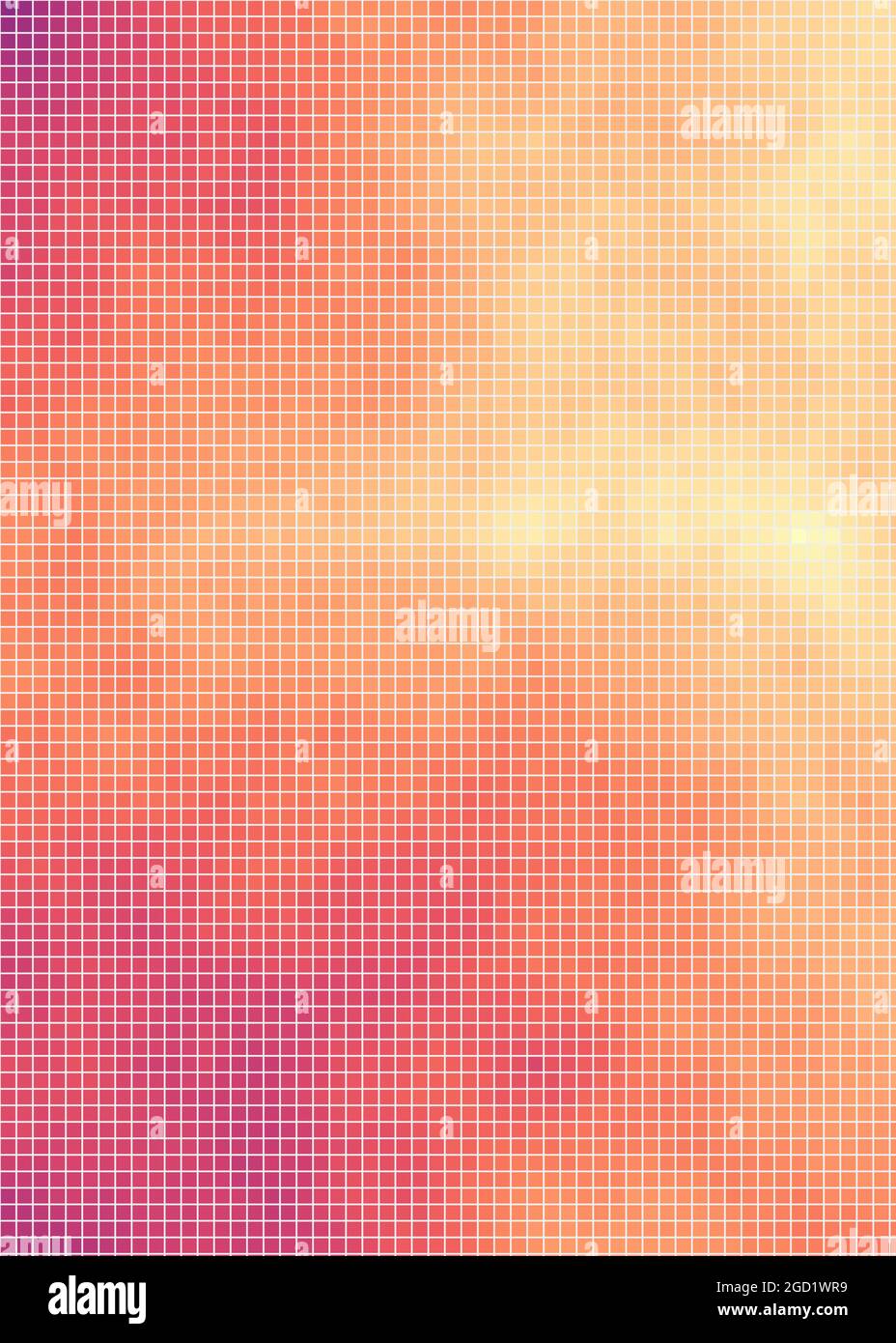 Abstract Geometrical color pixel generative art illustration Stock ...