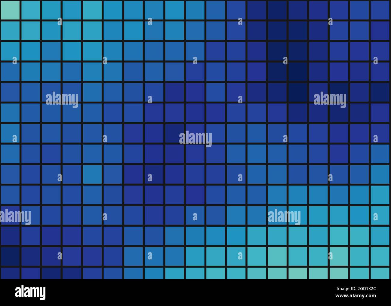 Abstract Geometrical color pixel generative art illustration Stock ...