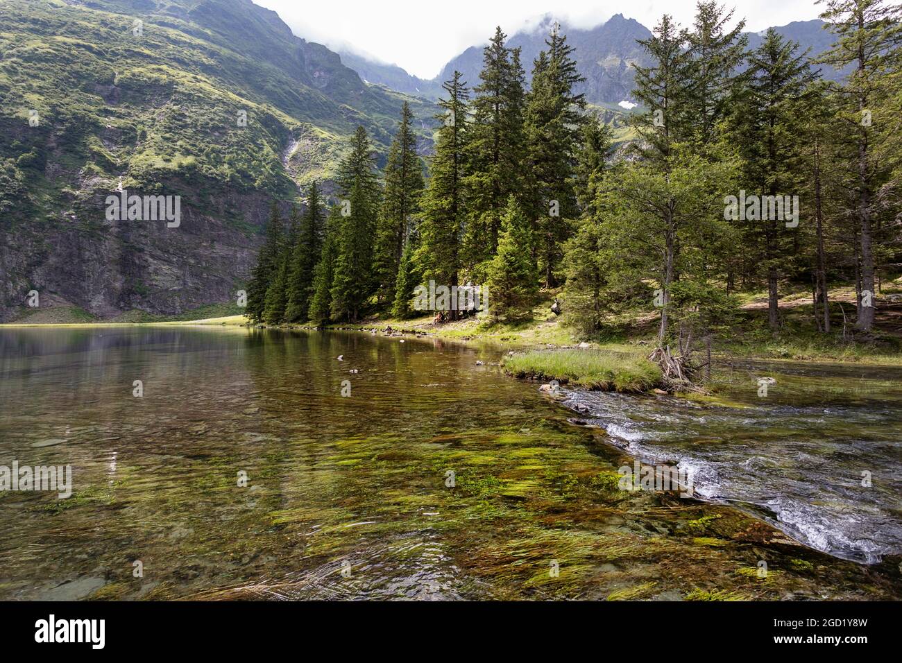 Summer at the Hintersee lake in Mittersill Salzburg Austria Stock Photo