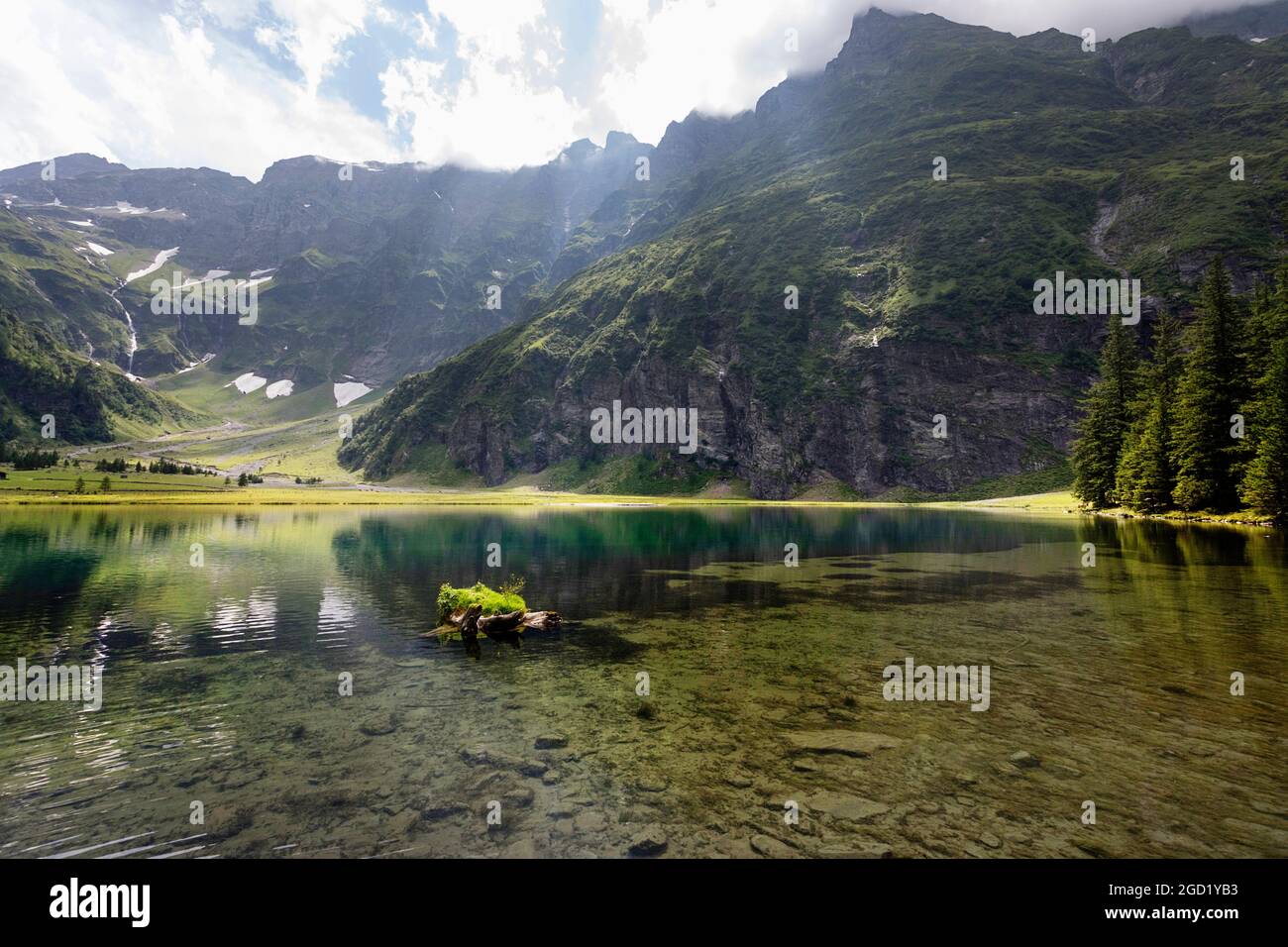 Summer at the Hintersee lake in Mittersill Salzburg Austria Stock Photo