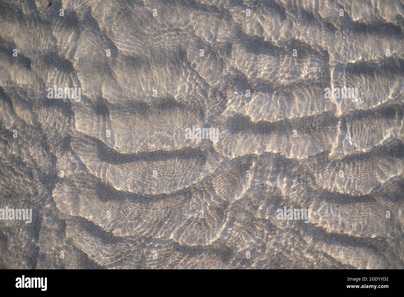 Ripples on a shallow water of the Gulf of Siam Stock Photo