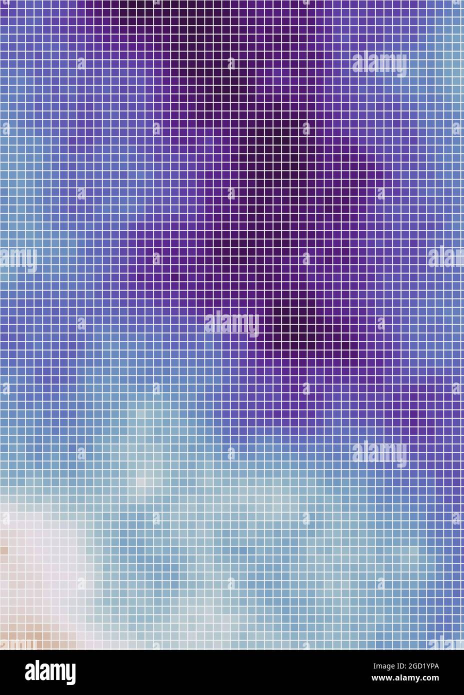 Abstract Geometrical color pixel generative art illustration Stock ...