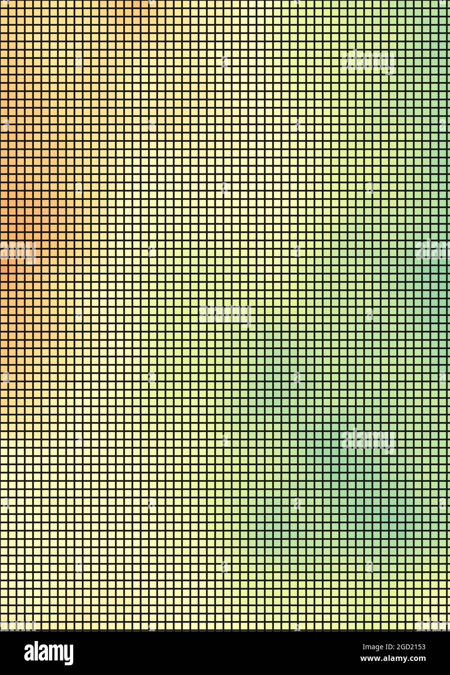 Abstract Geometrical color pixel generative art illustration Stock ...