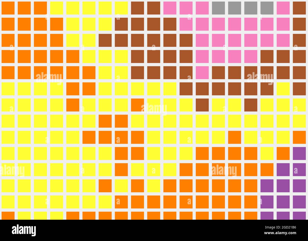 Abstract Geometrical color pixel generative art illustration Stock ...