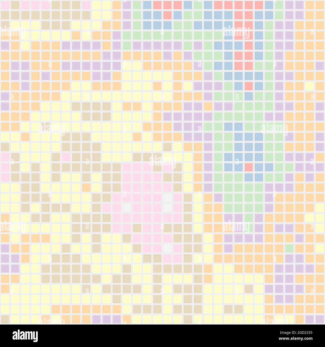 Abstract Geometrical color pixel generative art illustration Stock ...