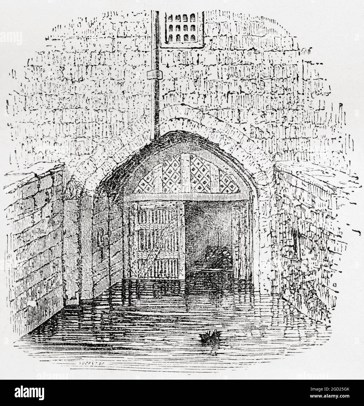 The Traitors' Gate, Tower of London, London, England, seen here in the