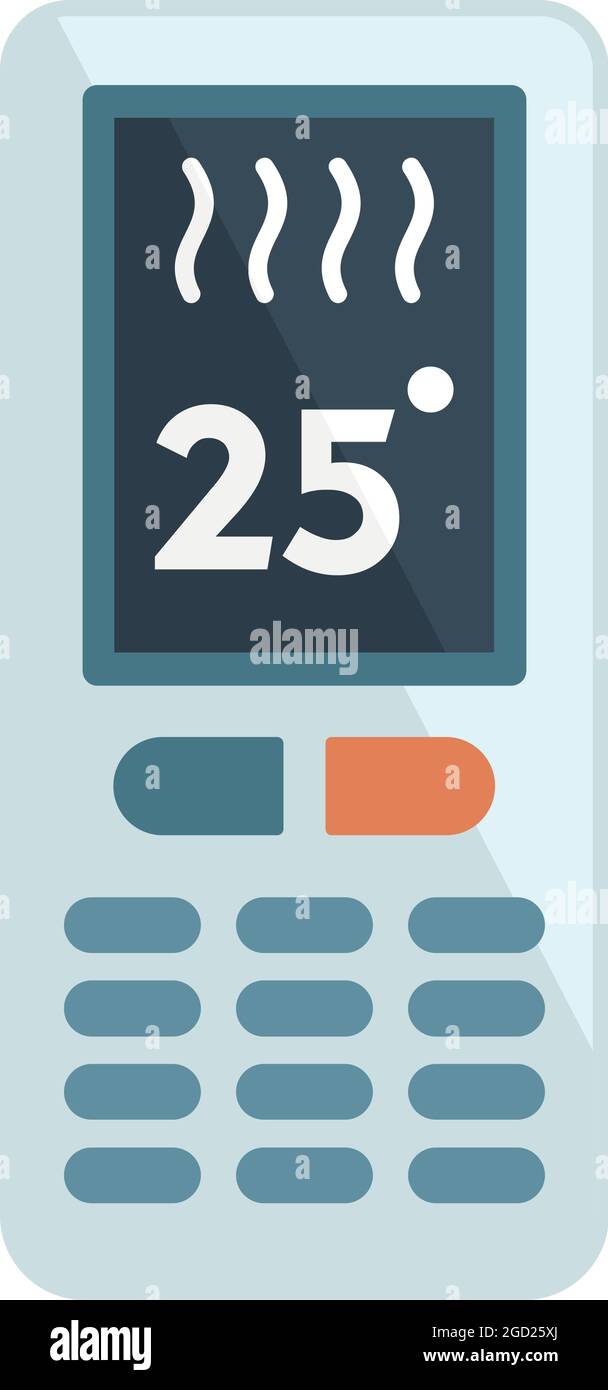 Climate remote control icon. Flat illustration of climate remote ...