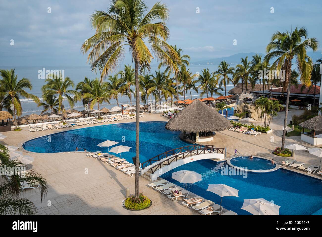 Marival Resort swimming pool, Nuevo Vallarta, Riviera Nayarit, Mexico Stock  Photo - Alamy