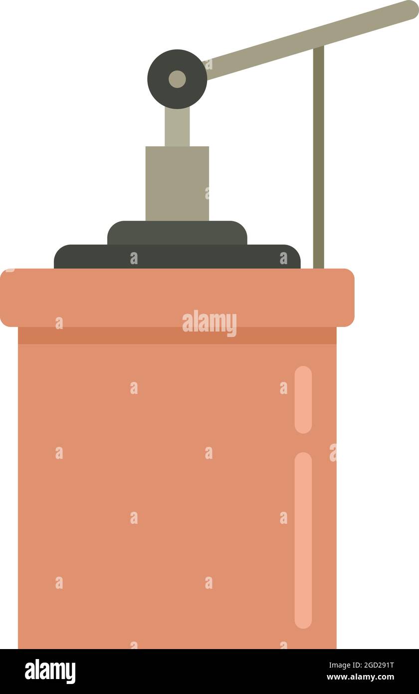 Aircraft repair jack screw icon. Flat illustration of aircraft repair