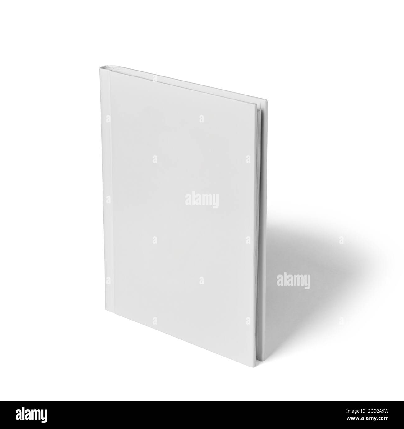 open book paper education page literature notebook textbook background blank white isolated Stock Photo