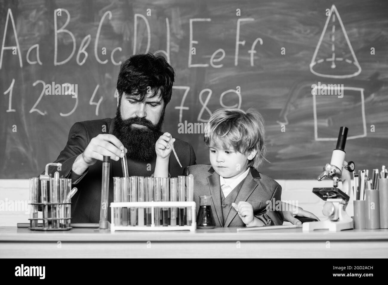 Inspire the Next. laboratory research and development. Chemistry beaker experiment. test tubes