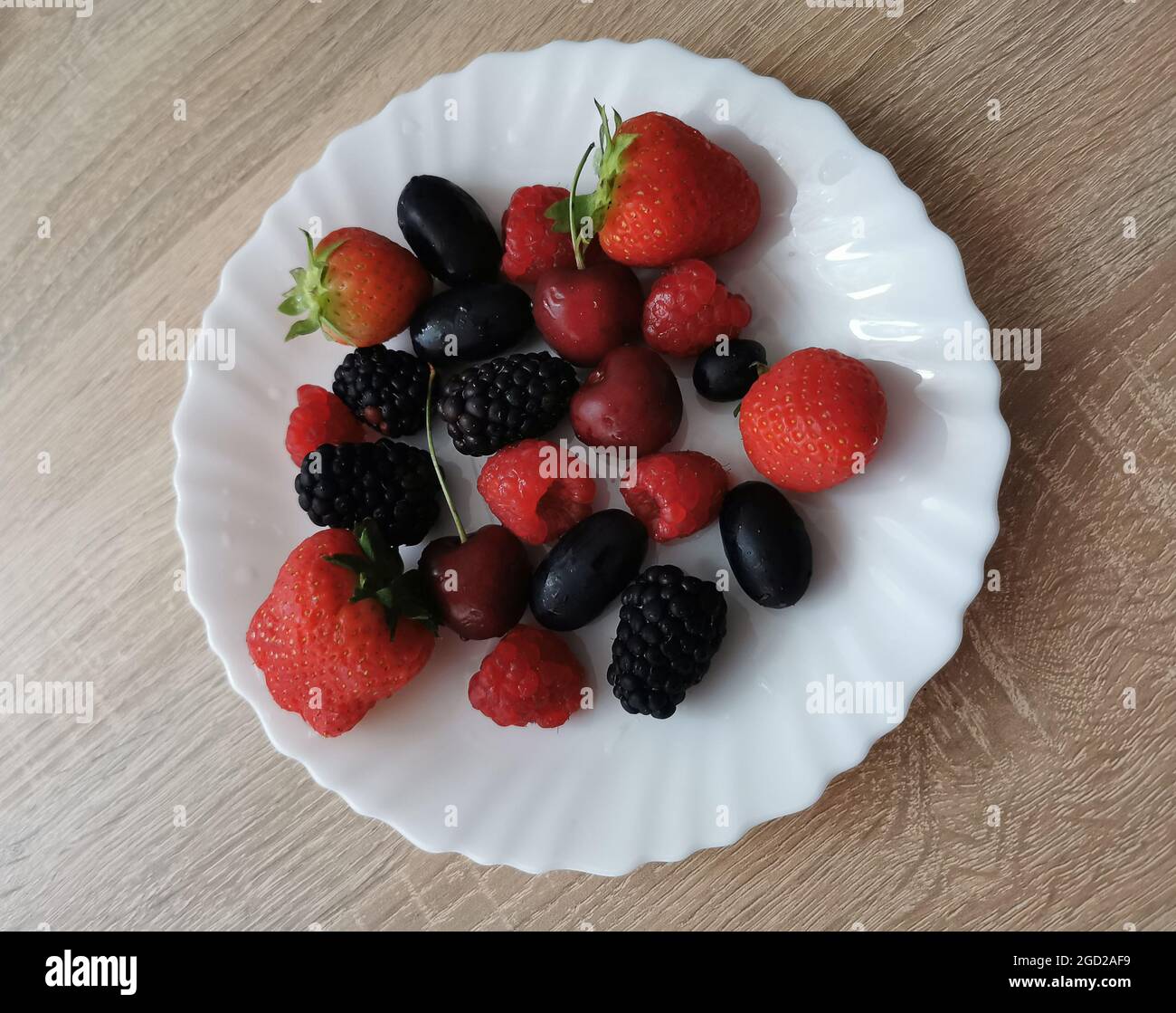Summer berries for brain health Stock Photo