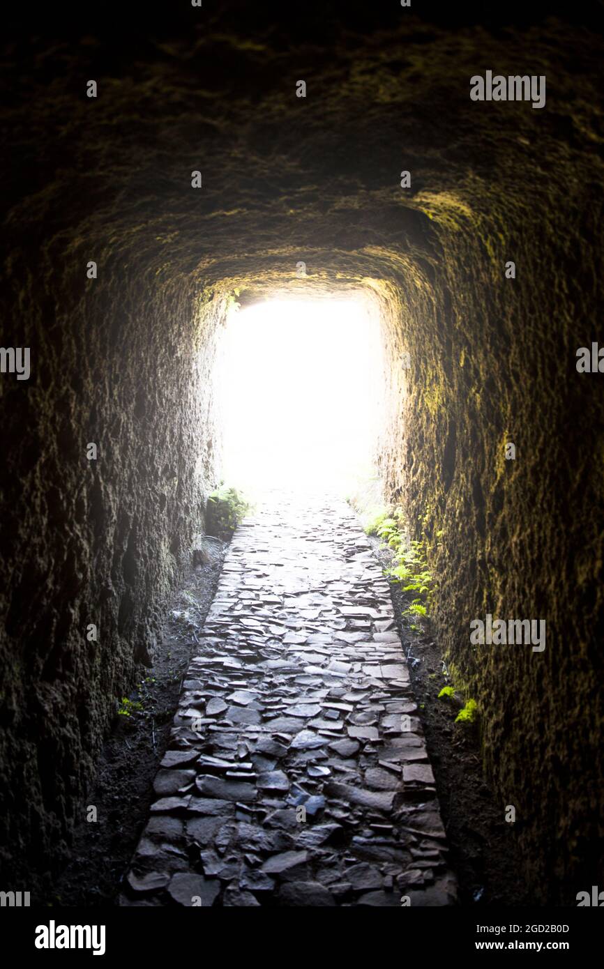 Long walkway light at end hi-res stock photography and images - Alamy