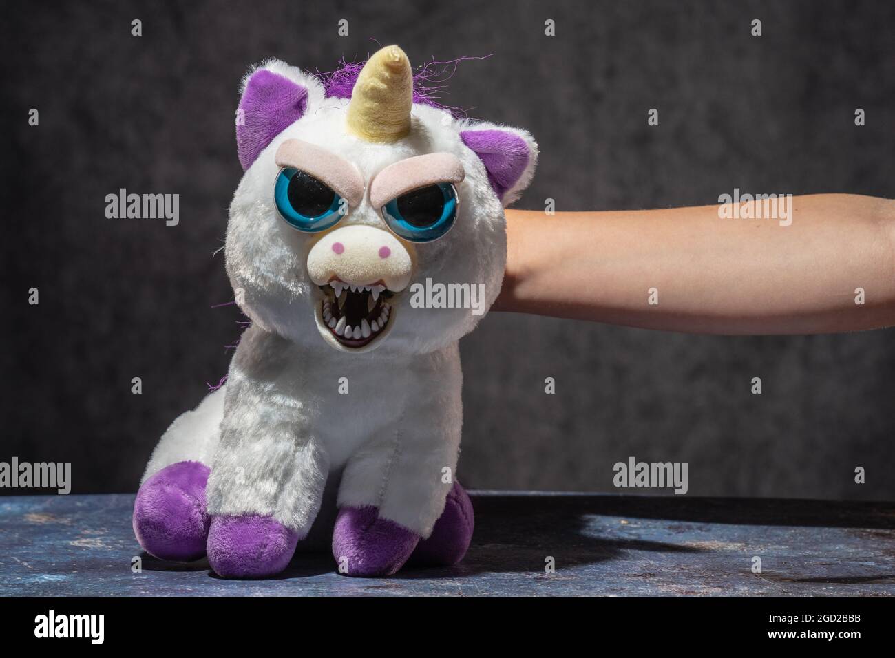 Feisty Pet Unicorn Plush stuffed with attitude Stock Photo - Alamy