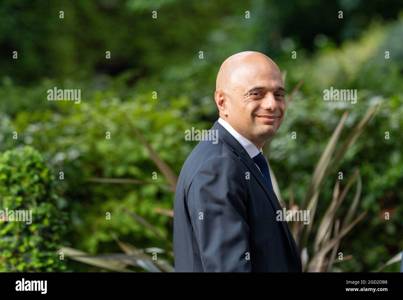 London, UK. 10th Aug, 2021. Sajid Javid Secretary of State for Health and Social Care leaves 10 Downing Street London UK Credit: Ian Davidson/Alamy Live News Stock Photo