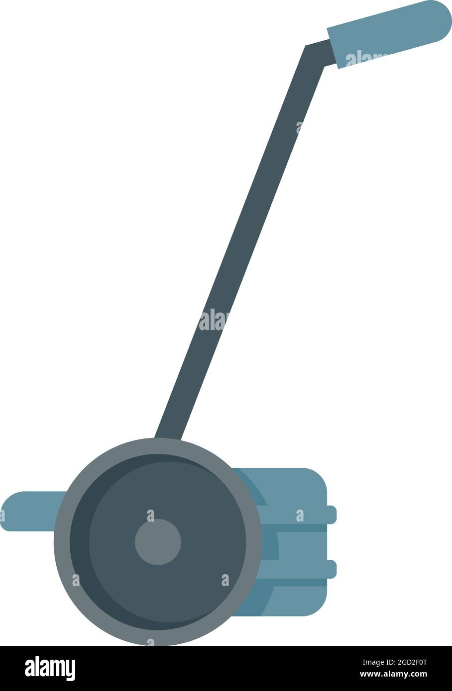 Hand lawn mower icon. Flat illustration of hand lawn mower vector icon ...