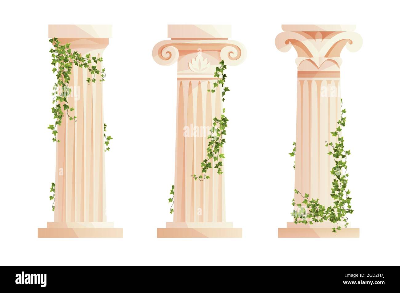 Pillar design Cut Out Stock Images & Pictures - Alamy