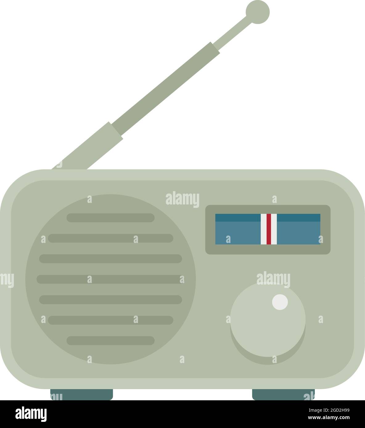 Portable radio icon. Flat illustration of portable radio vector icon ...