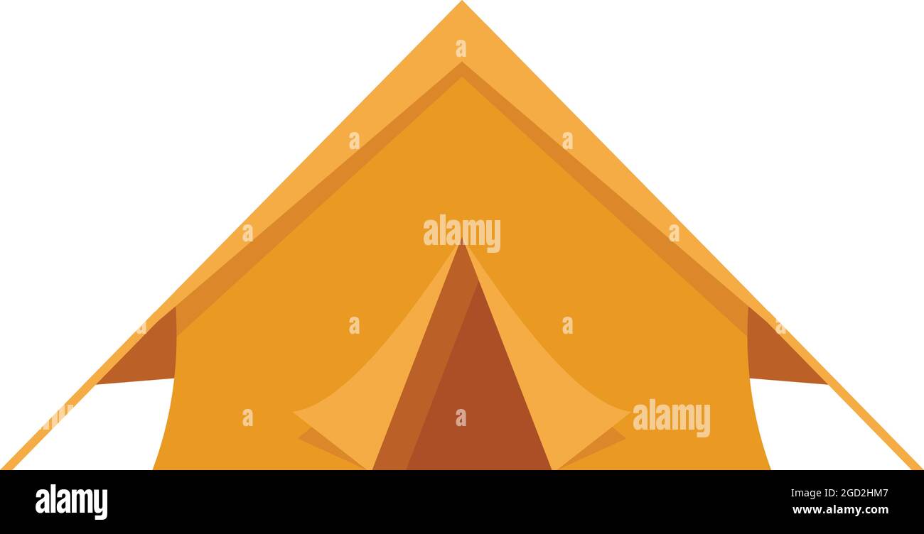 Survival tent icon. Flat illustration of survival tent vector icon ...