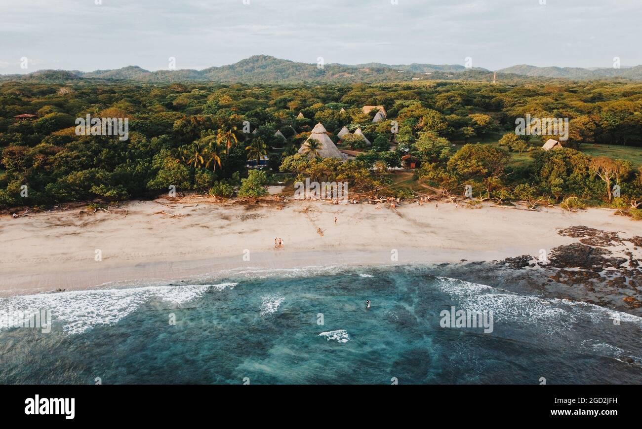 Aerial view sandy beach trees hi-res stock photography and images - Alamy