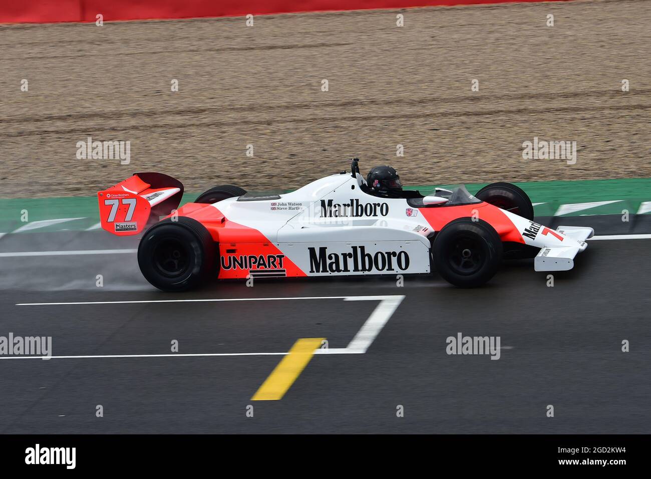 Steve Hartley, McLaren MP4/1, Murray Walker Memorial Trophy for Masters  Historic Formula One, Silverstone Classic, Rocking and Racing, July -  August 2 Stock Photo - Alamy