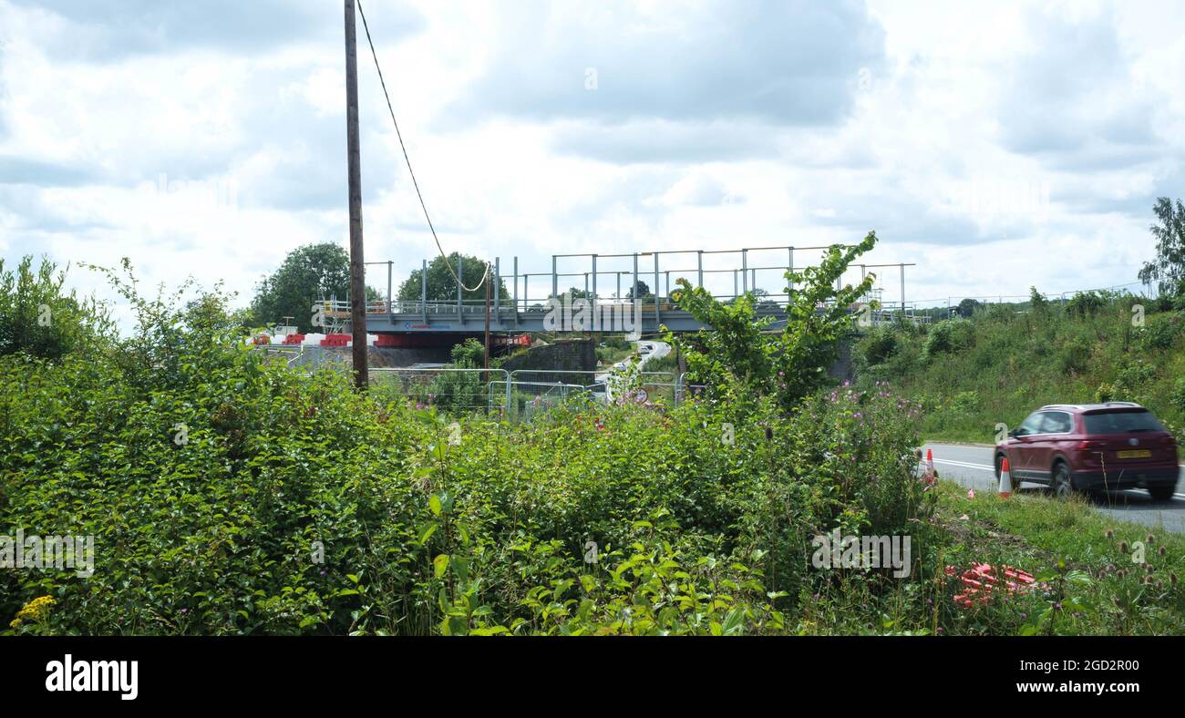Work continues at Finmere bridge on the A4421 Bicester to Buckingham ...