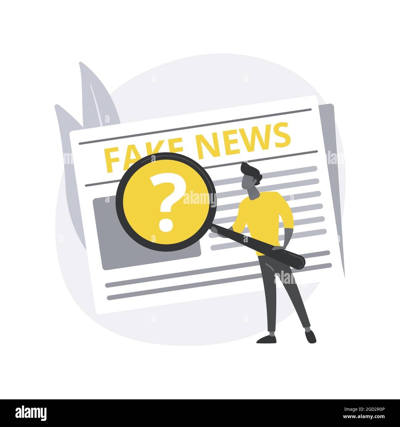 Fake news abstract concept vector illustration Stock Vector Image & Art ...