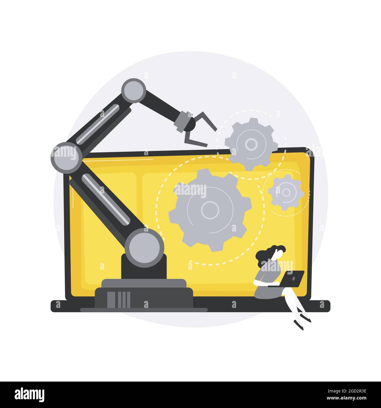 Marketing automation system abstract concept vector illustration Stock
