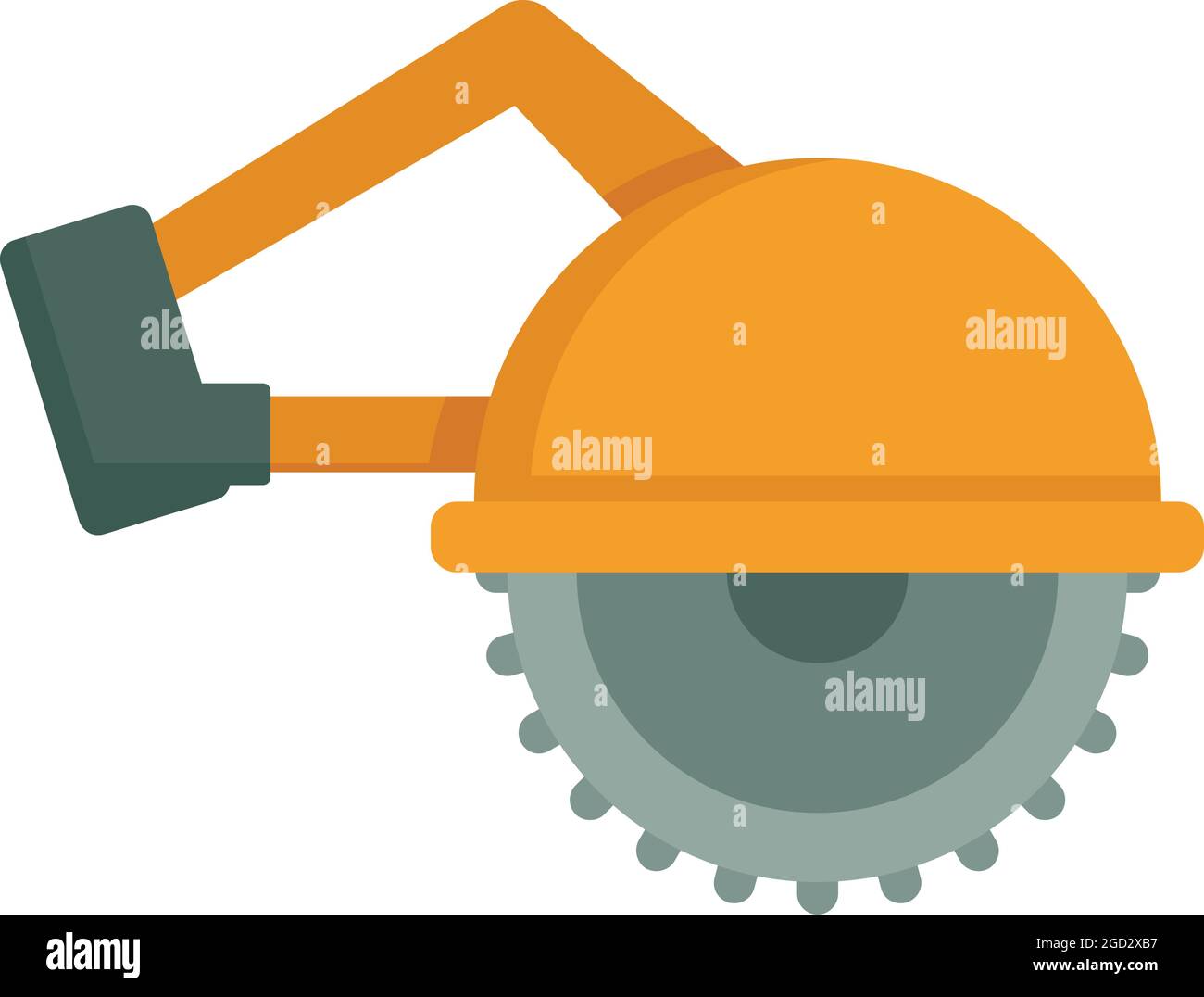 Circular saw icon. Flat illustration of circular saw vector icon ...