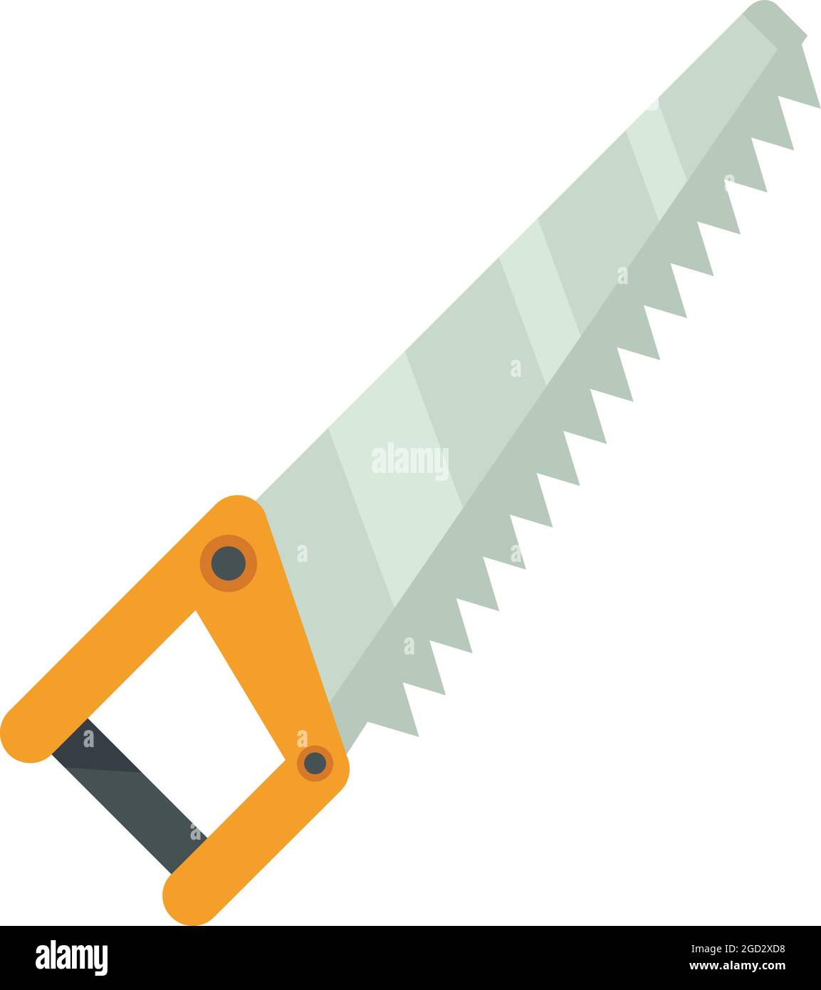 Blade hand saw icon. Flat illustration 