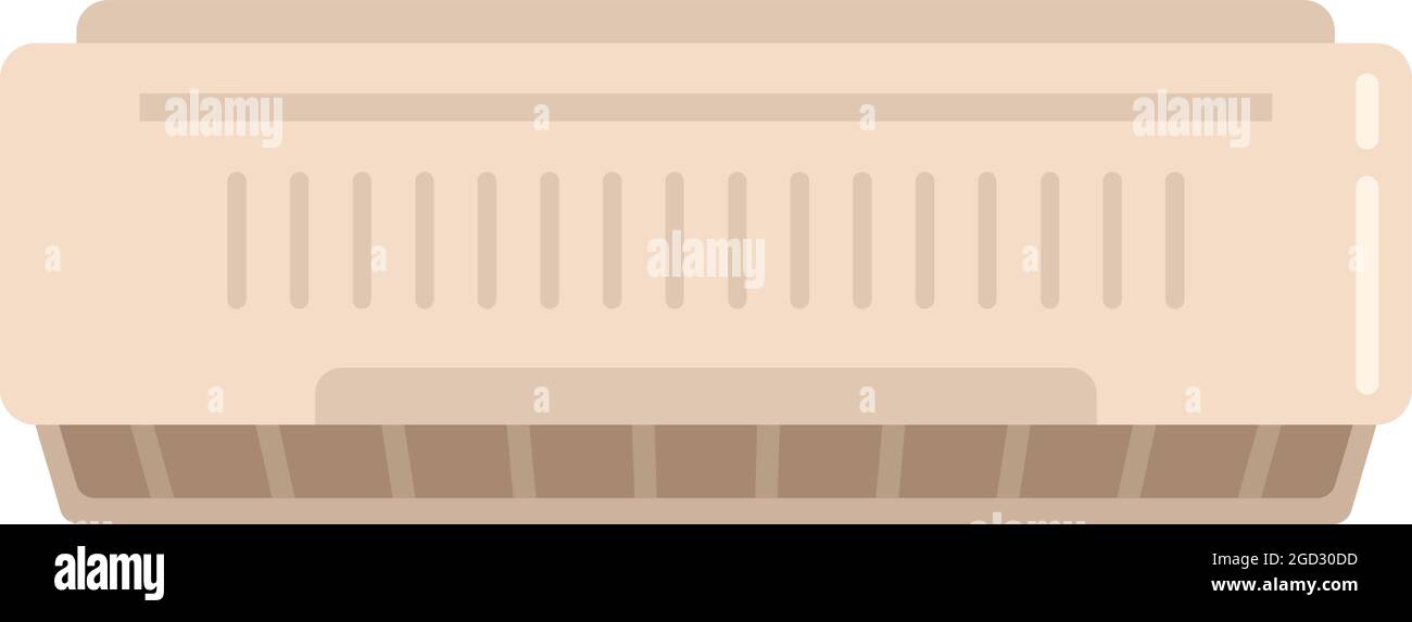 Room air conditioner icon. Flat illustration of room air conditioner ...