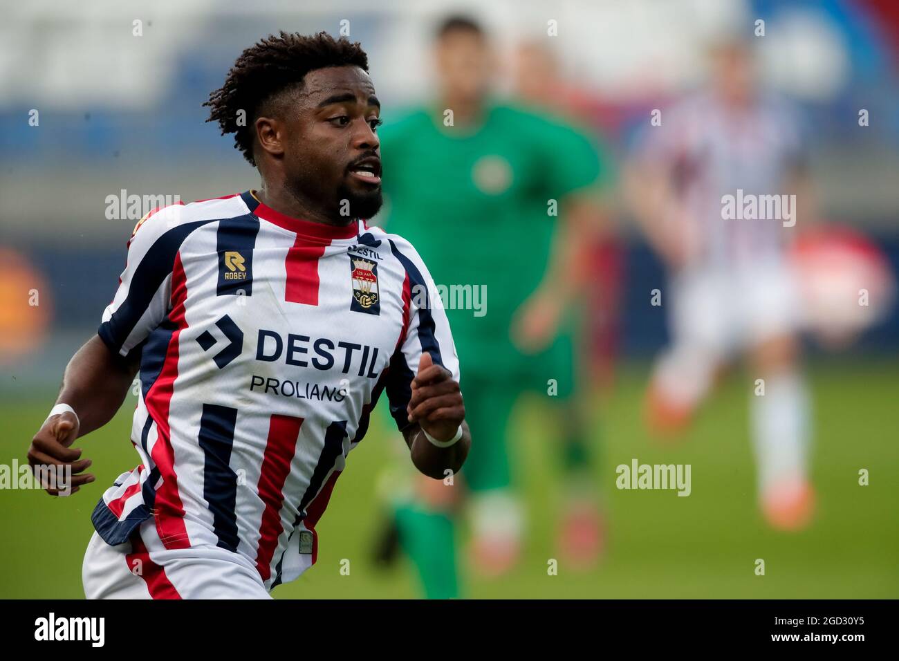 TILBURG, NETHERLANDS - AUGUST 10: Che Nunnely of Willem II during the Pre-season Friendly match between Willem II and Royal Excelsior Virton at the Koning Willem II Stadion on August 10, 2021 in Tilburg, Netherlands (Photo by Broer van den Boom/Orange Pictures) Stock Photo