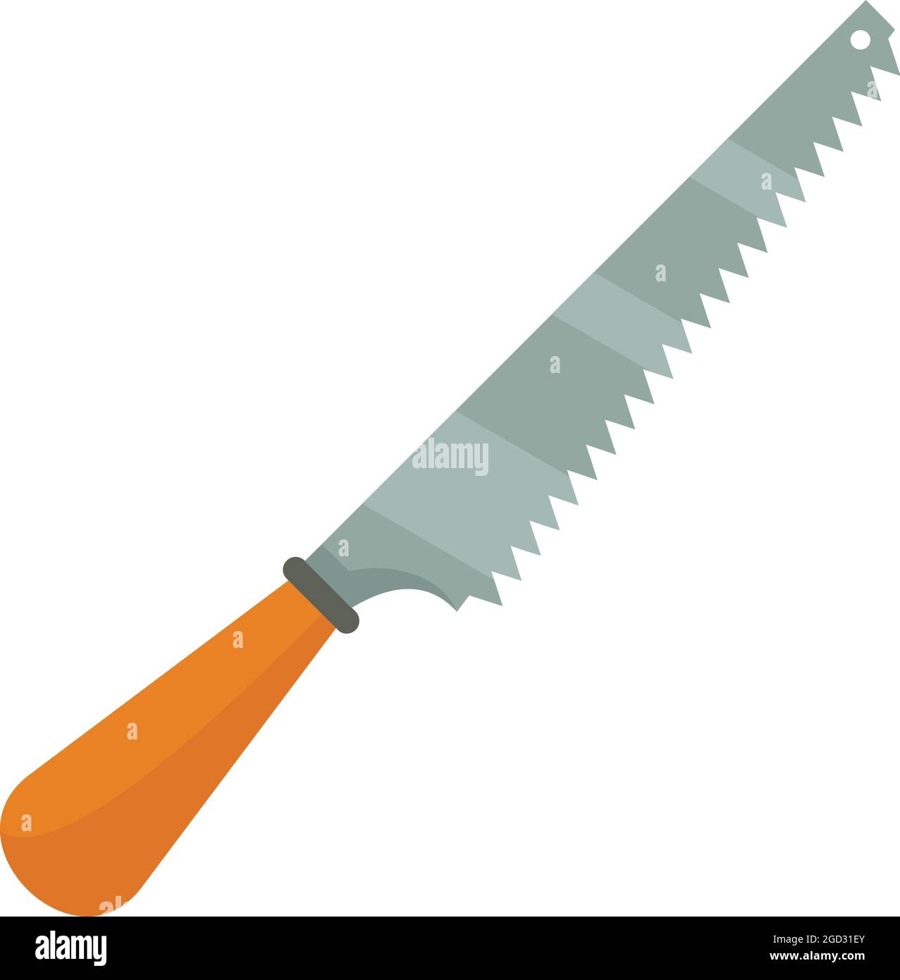 Keyhole Saw Icon Flat Illustration Of Keyhole Saw Vector Icon Isolated 