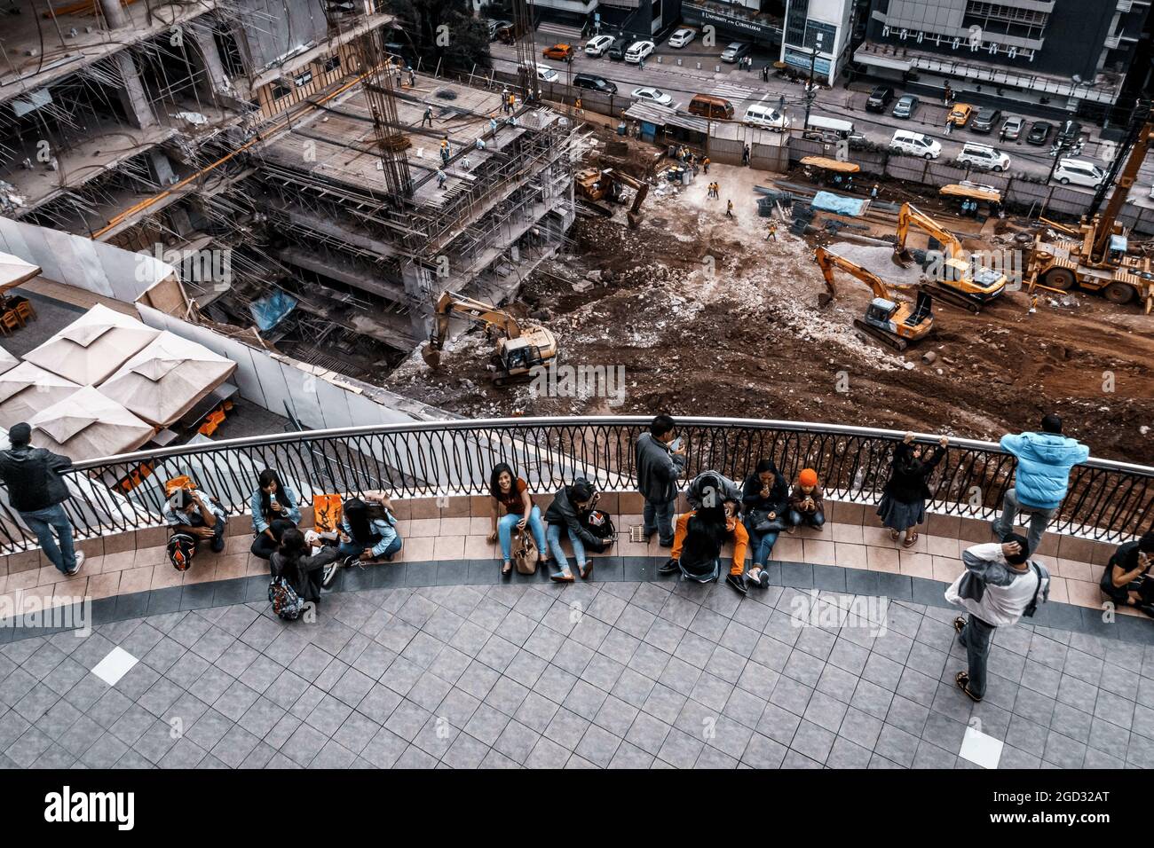 BAGUIO, PHILIPPINES Dec 18, 2017 A construction site in SM Baguio in