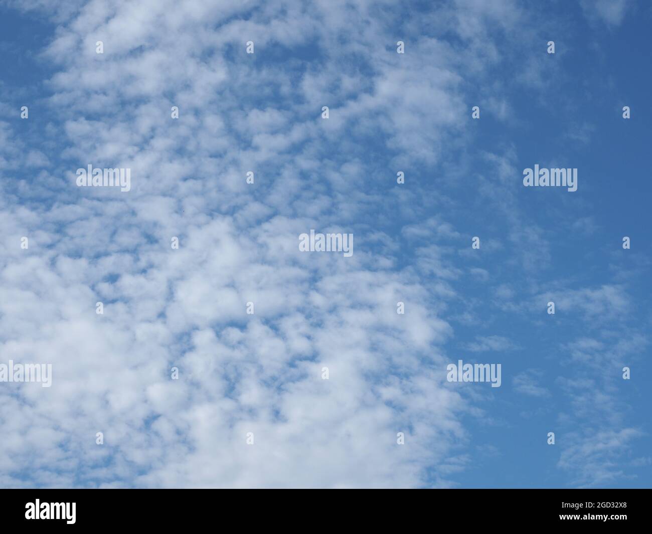 blue sky with clouds useful as a background Stock Photo - Alamy