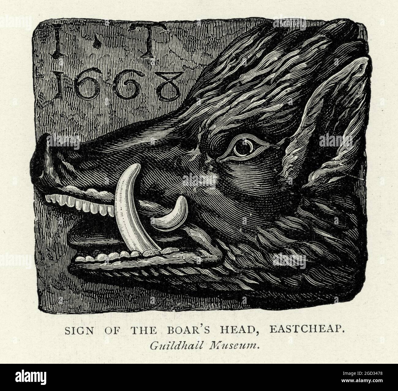 English 17th Century, Tavern, Inn, Pub sigm, The Boar's Head, Eastcheap