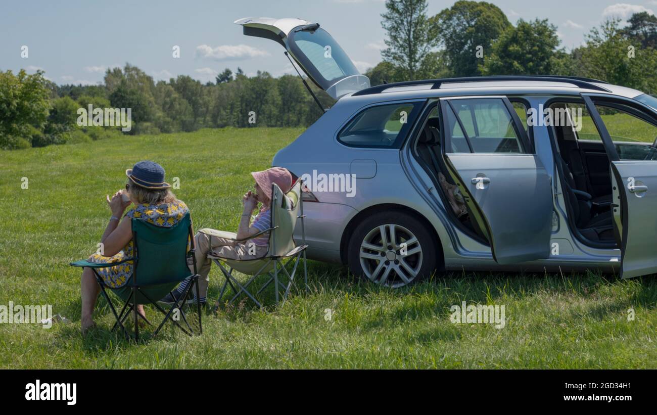 Ladies drinking afternoon tea hi-res stock photography and images - Alamy