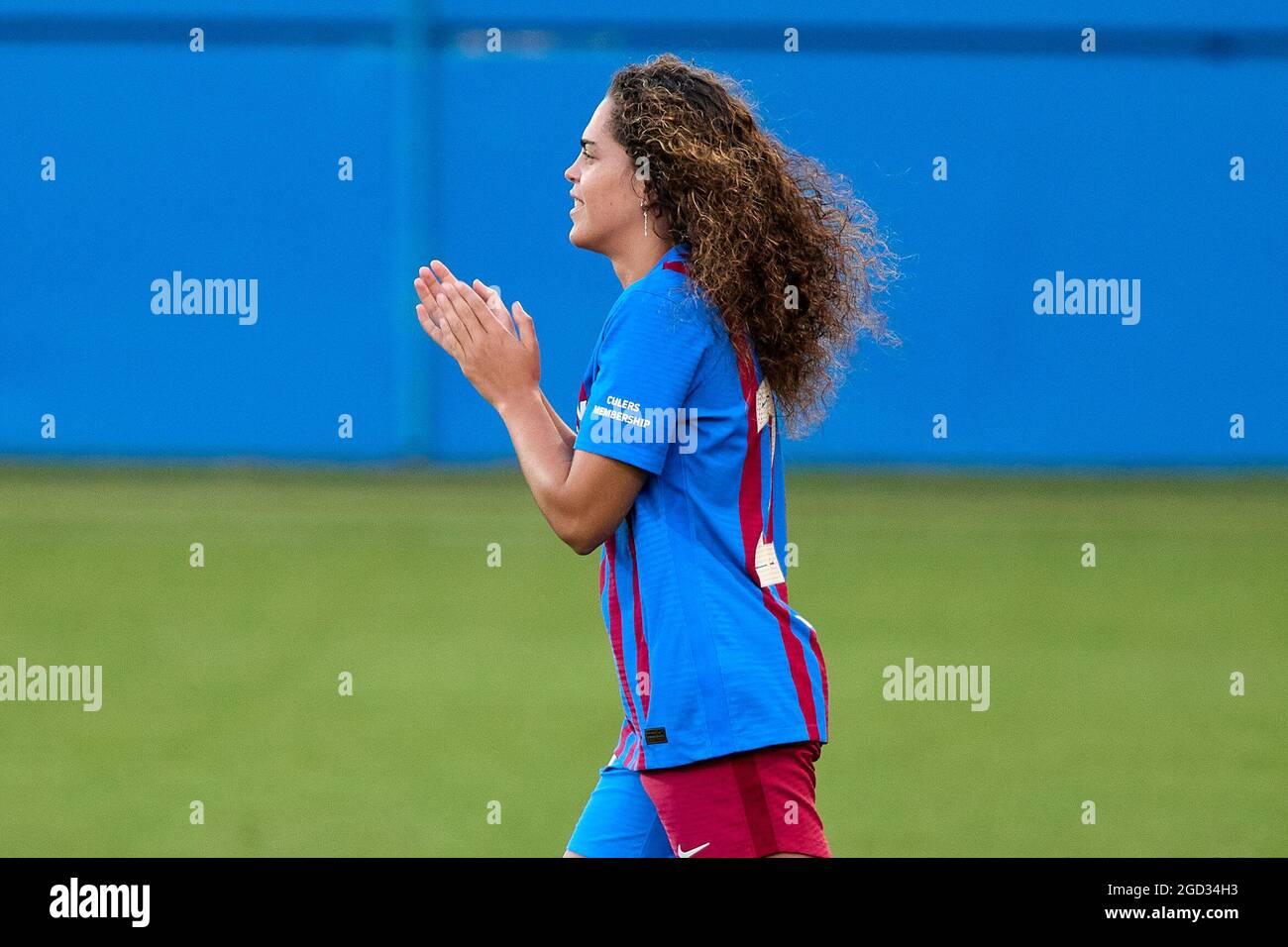 Andrea Falcon Prior The Trofeu Joan Gamper Match Between Fc Barcelona And Juventus Fc At Estadi Johan Cruyff In Sant Joan Despi Spain Stock Photo Alamy