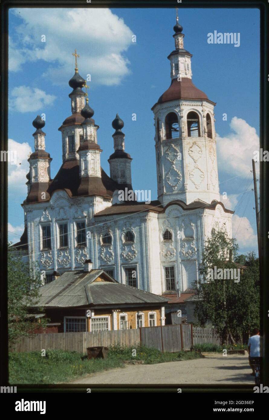 Church of the Entry into Jerusalem (1774-94), north facade, Tot'ma, Russia 1998. Stock Photo
