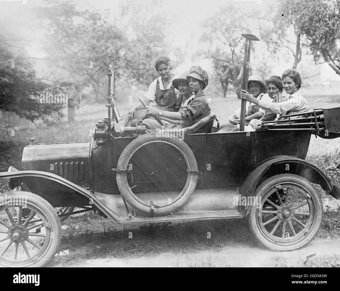 Vintage photo of two men in auto, California ~1910 Vintage photo of two men in auto, California ~1910