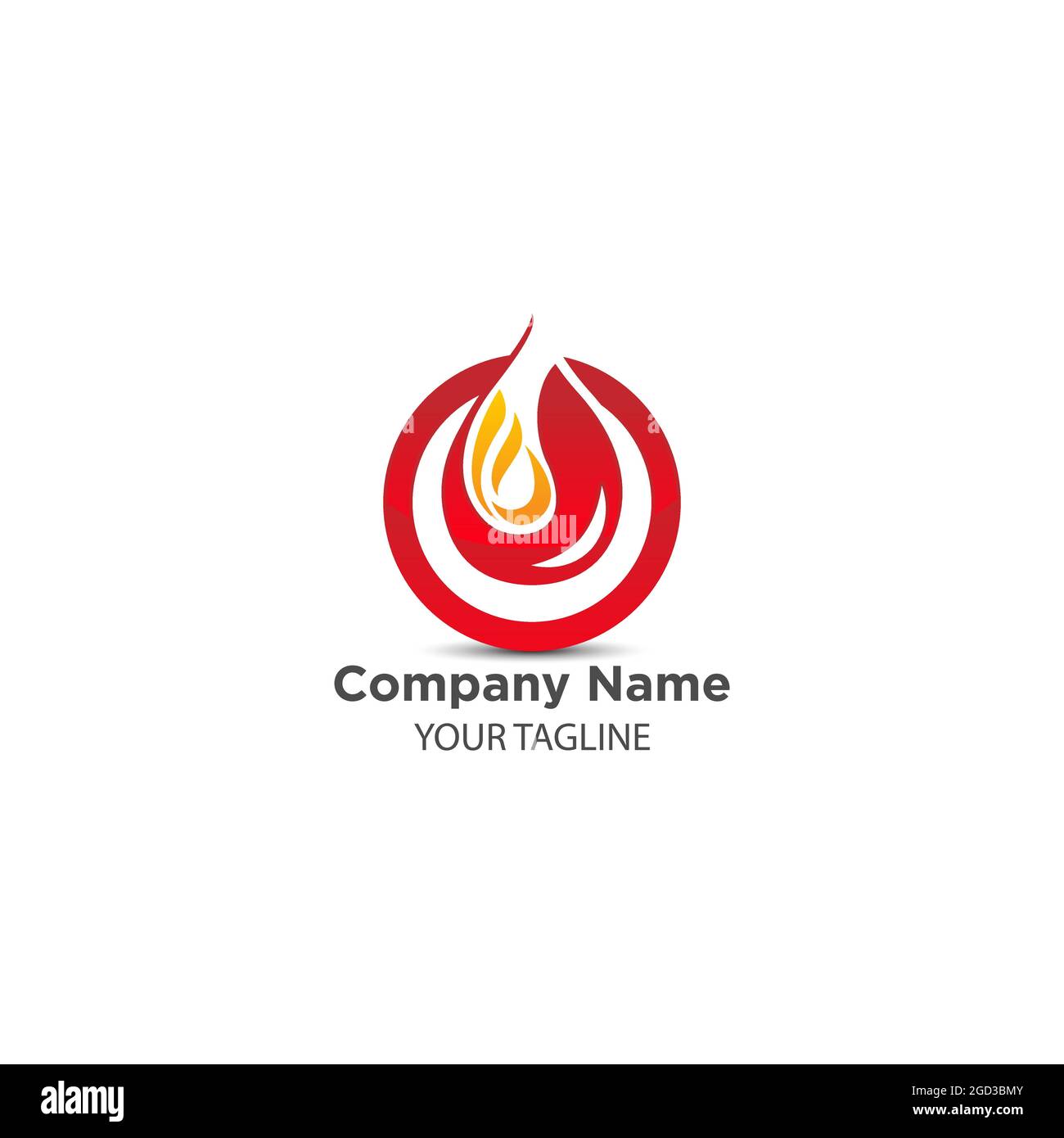 Modern Stylish Logo. Gas and Oil Drop Logo.EPS 10 Stock Vector