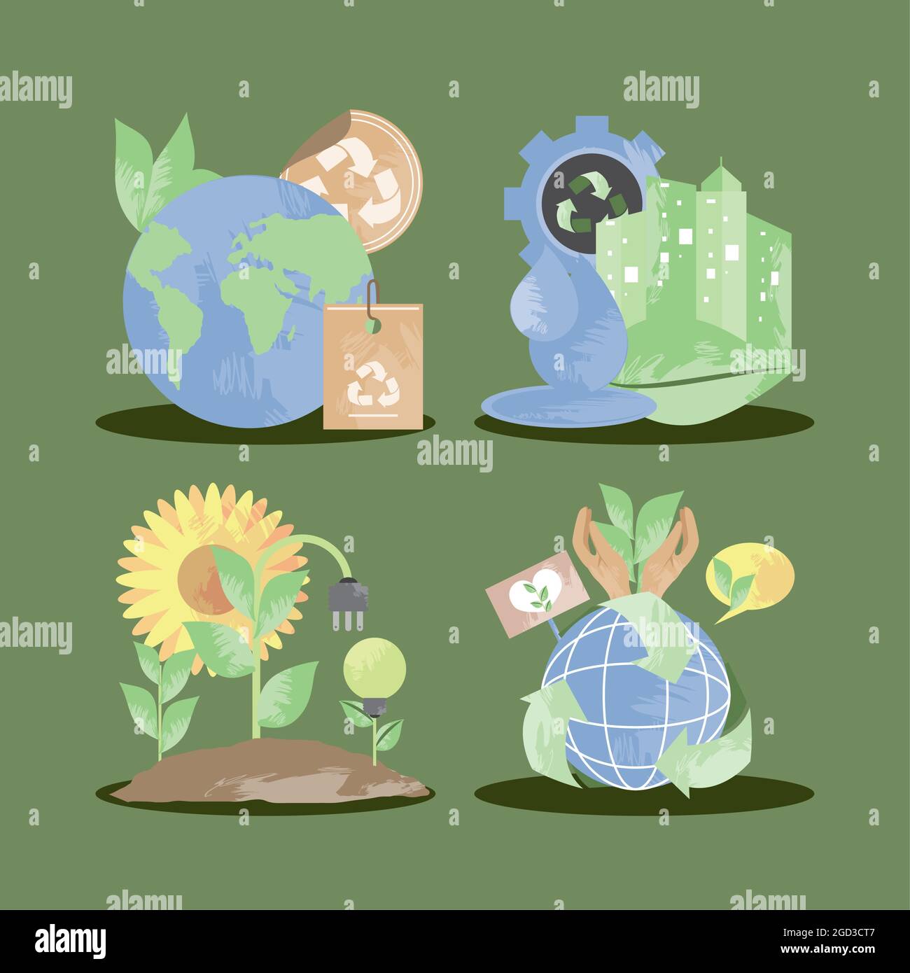 environment ecological world Stock Vector Image & Art - Alamy