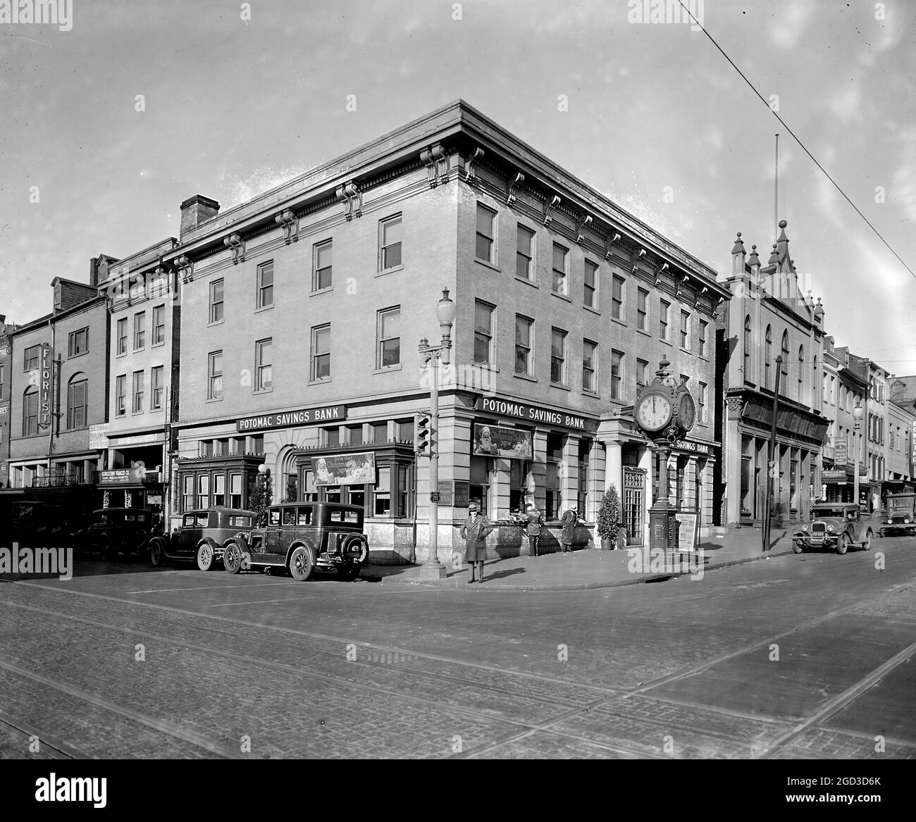 Potomac Savings Bank ca.  between 1918 and 1928 Stock Photo
