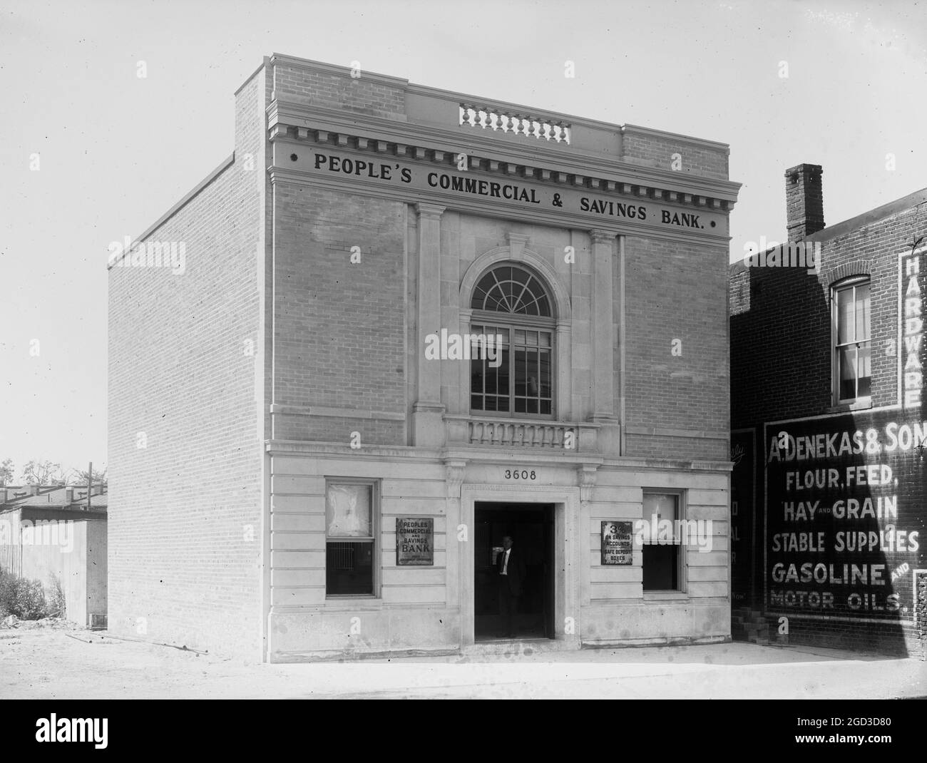 People's Commercial & Savings Bank ca.  between 1918 and 1921 Stock Photo