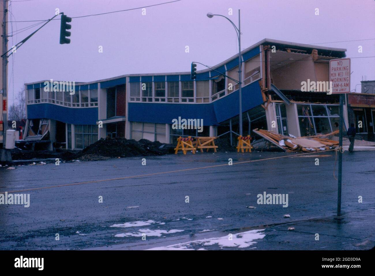 1964 Alaska earthquake Anchorage Stock Photo Alamy