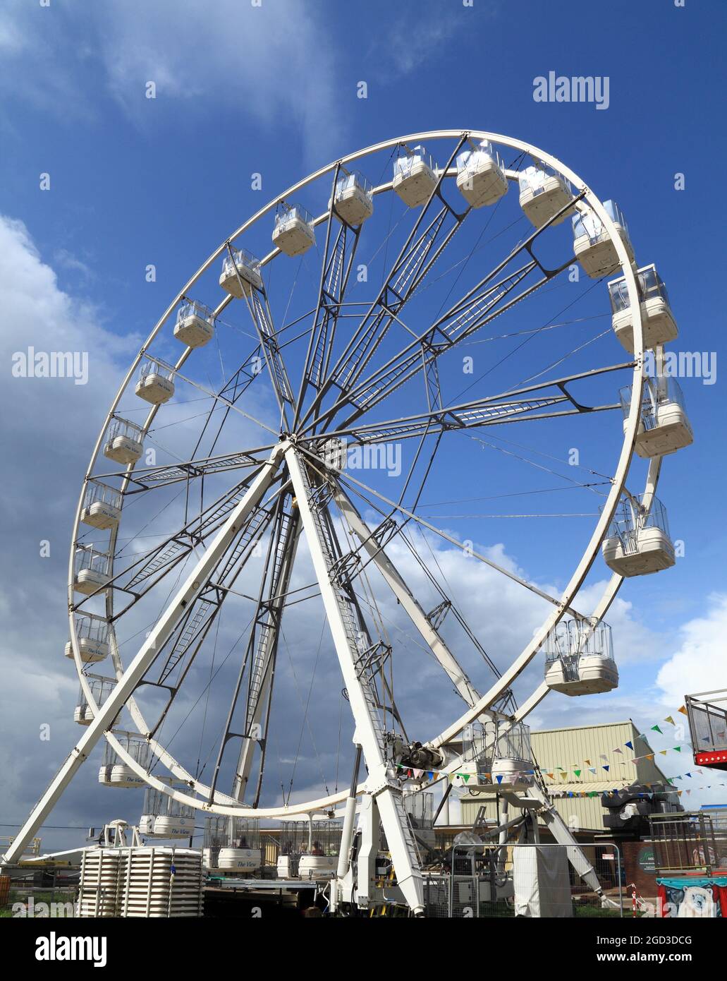 The View, Big Wheel, Hunstanton Eye, fairground, entertainment, Norfolk, England 2 Stock Photo