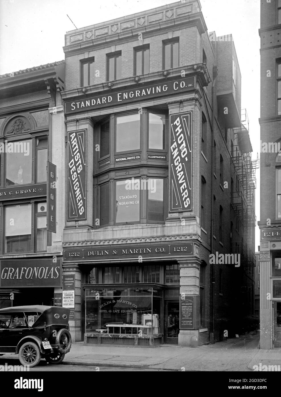 building 1212 G, [Washington, D.C.] ca.  between 1918 and 1928 Stock Photo