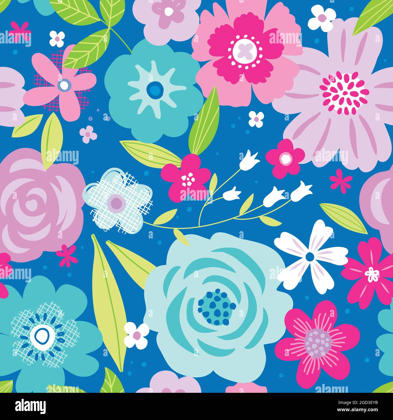 Kids floral Stock Vector Images - Alamy